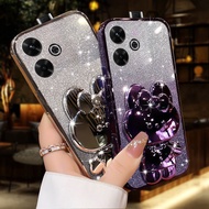 For Redmi 13X 13C 13 Xiaomi poco F6 C65 Case Camera Protection Semi Silicone Rabbit bracket Shockpro