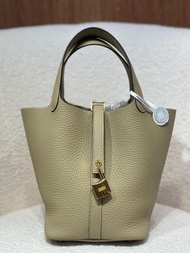 Hermes Picotin 18 Trench GHW 風衣灰金扣