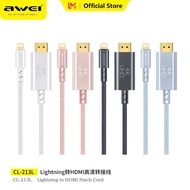 Awei CL-213L สายความคมชัดสูงไฟ1.8ม. ต่อกับสาย HDMI 1080P ROHS2.0สาย3D แยกการป้องกันทางสิ่งแวดล้อมสำห