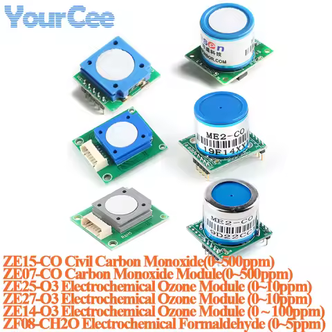 ZE07-CO Carbon Monoxide CO Sensor ZE15-CO ZE25-O3 ZE07-CO ZE27-O3 ZE14-O3 Air Gas Alarm Detection Mo