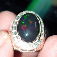 ORIGINAL batu kalimaya black opal asli banten top jarong