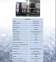 mesin es batu kristal ice crystal 500 1000 2000 3000 5000 10ton 20ton - 2000 kg/24 jam