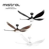 Mistral 52 Ceiling Fan Typhoon 52 - Black / White / Black Darkwood