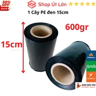 Cuộn Màng PE Đen 10cm - 15cm - 20cm - 25cm - 30cm - 40cm nặng 380g-1.5kg màng pe bọc hàng hoá - Shop