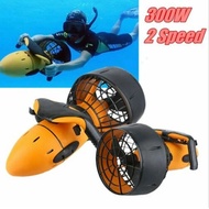 【Exclusive Online Deals】 Underwater Scooter 300/500w Dual Speed Water Propeller Water Pool Electric For Ocean And Pool Waterproof Sports Equipment