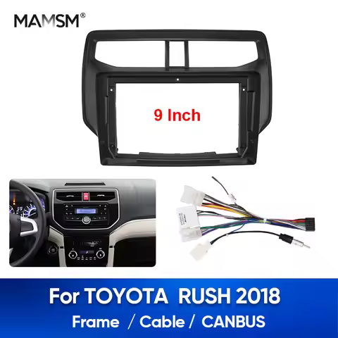MAMSM For TOYOTA 2018 RUSH Car Radio Fascia Frame 9 Inch Multimedia Video Player Vehicle Accessories