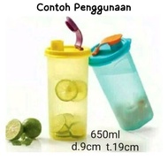 :0768J Tupperware 650ml Cherry Tumbler / Tupperware drinking bottle/Tumbler 650ml - Ready Stock