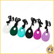 OMG* Angel Tear Shape Silicone Baby Teether Necklace Sensory Chew Pendant Teething