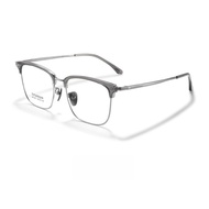 FIRADA แว่นตาแฟชั่นแว่นตานักธุรกิจวินเทจไทเทเนียมแท้หรูหรากรอบแก้วตามใบสั่งแพทย์ทรงสี่เหลี่ยมสำหรับผ