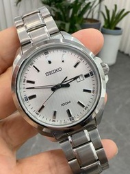 SEIKO精工手錶男 日本防水鋼帶男士簡約