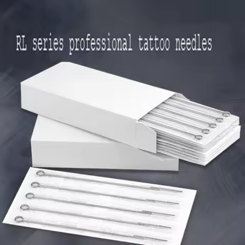 5pcs Assorted Sterilized Tattoo Needles 3/5/7/9RL Professional Tattoo Needles Steel Disposable Needl