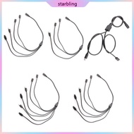 Star Type C To DC5521 Charging Splitter Connectors Cable for Electronic Devices Cord