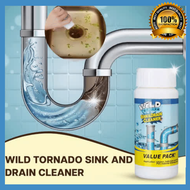 NO.1 ORIGINAL!! WILD TORNADO POWERFUL SINK &amp; DRAIN CLEANER HIGH EFFICIENCY UNCLOG DRAINAGE- CLOG REMOVER AND CLEANER LIQUID SOSA DRAN DECLOGER BARADONG LABABO GLEAM LIQUID DRAIN SOSA Super Remover Pipeline Toilet To Clear Dissolves Grease