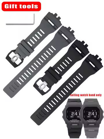 GBD 200 WatchBand Bracelet For G-SHOCK Casio GBD-200-1A GBD-200RD-4 Soft Silicone Strap Black Watch 