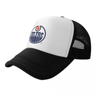 Edmonton Oilers Logo NHL Adult Mesh Hat Men's Hat Women's Hat Baseball Cap Tall Cap Net Cap Outing S