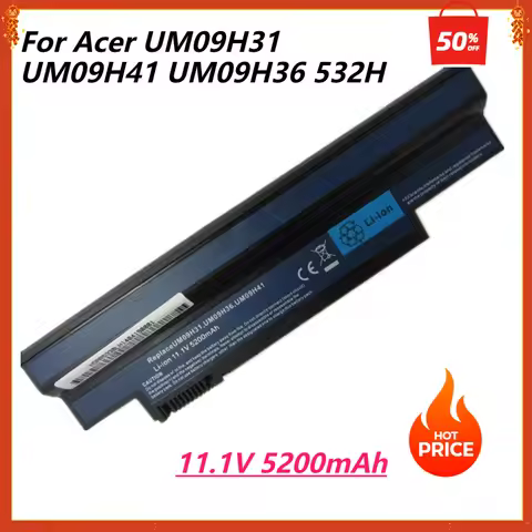 Laptop Battery for Acer Aspire LT21 10.1'' Inch LT2101n UM09G51 UM09G71 UM09G75 UM09H56 UM09H70 UM09