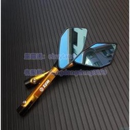 適用 三陽 GT125 RX110 GR125 JR 改裝鋁合金後視鏡電機桿端鏡 後視鏡 摩托車側鏡後照鏡