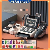 Electronic Supermarket Computer Toy Version with Sound Mic (Blue)