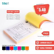Custom NCR - Bill Book / Receipt / Voucher / DO / Buku Bill / Resit / Baucer (Size A5, 4x8 & A6) (1 