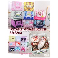 Sanrio Melody Keroppi Foldable Storage Basket Kuromi Pompompurin Little Twin Stars