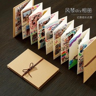 Organ Foldable Photo Album Handbook diy Handmade Blank Album Small Book Homemade Folding Picture Boo
