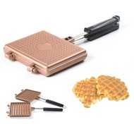 [CASANI Korea] IH Induction Pink Square Waffle Pan | Kitchen Non-stick Double Sided Waffle Toast Sandwich Making Pan Cookware