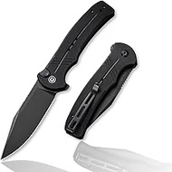 CIVIVI Cogent Button Lock Flipper Pocket Knife, 14C28N Blade G10 Handle, Good for Outdoor EDC Campin