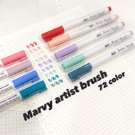 [BLACK LEATHER] P2 - Marvy Artist Brush 1100 - 72 Colors