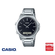 CASIO นาฬิกาข้อมือ CASIO รุ่น MTP-VC01D-1EUDF วัสดุสเตนเลสสตีล สีดำ