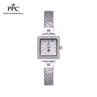 PPC-DJ06 นาฬิกาข้อมือนาฬิกาข้อมือผู้หญิงกันน้ำสายสแตนเลสมีประกัน 1 ปี แบรนด์ PPC FONTAINEBLEAU