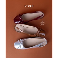 【NEW】Lyden Mary Jane Open Back Series Flats - Silver//Dk Brown//Maroon