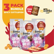 [3 Packs] Eureka Popcorn 140g Pack FREE 1x Caramel Baby Can 35g