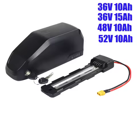 Very Small Little Short Down Tube Ebike Battery 36v 48v 52v 30pcs 21700 Cells Li-ion Polly EBike Bat