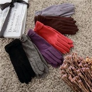 日系保暖防寒蝴蝶結羊毛手套(2色) gloves 手襪
