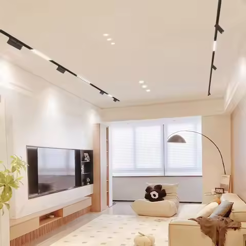 LED Magnetic Track Light 48V Tuya Zigbee 3.0 Dimmable DALI 2 DT6 DT8 Smatr Home Living Room Magnetic