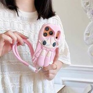 Soft Cute Girl Silicone Phone Case With Lanyard Anti-Drop For IPhone 13 Pro Max/14 Pro Max/15 Pro Ma