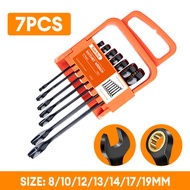 TASKTOOL ประแจครบชุด ชุดประแจปากตาย ชุดประแจแหวน ขนาด8/10/12/13/14/17/19MM