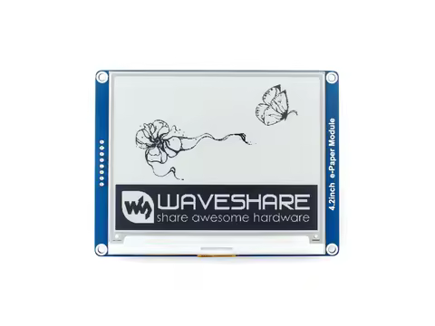 Waveshare 4.2''e-paper, 400x300,4.2inch E-Ink display module,Display color: black,white. No backligh