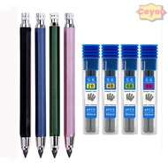 CEYOU Mechanical Pencil 2B/4B/6B/8B Pencil Refill Metal Sketch Comics Design Writing Drawing Tool