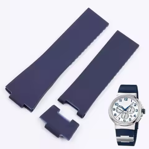 Silicone Watch Strap for Athens Observation Navigation 1183 Men's Women's Waterproof For Ulysse Nard