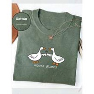 เสื้อยืด Goose Bumps, เสื้อยืด Silly Geese, เสื้อผ้า Fun Geese, เสื้อคู่ Geese Couples, คู่ Geese Co