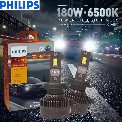 Philips Ultinon Rally 3590 H7 Led Headlight Bulbs 90W High Power H1 H4 H8 H11 9005 HB3 9006 HB4 9012