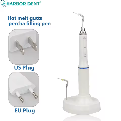 Dental Hot Melt Gutta Percha Flling Pen Cordless Wireless Obturation System Heat Pen +2 Tips 3s Heat