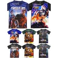 Kids Junior Short Jersey Baju Seluar Budak Mobile Legend Free Fire