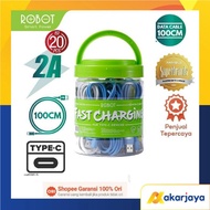 ROBOT RBC100S Type C Cable Data 2.4A Cable Data Type C 1m
