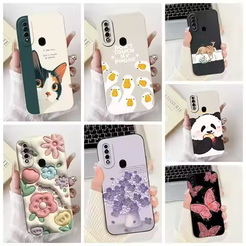Casing For Oppo A31 2020 CPH2015 Case A8 PDBM00 Cute Cat Fashion Luxury Silicone Shockproof Phone Ca