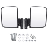 A pair Golf Cart Mirrors - Universal Folding Side View Mirror For Golf Carts Club Car, Ezgo