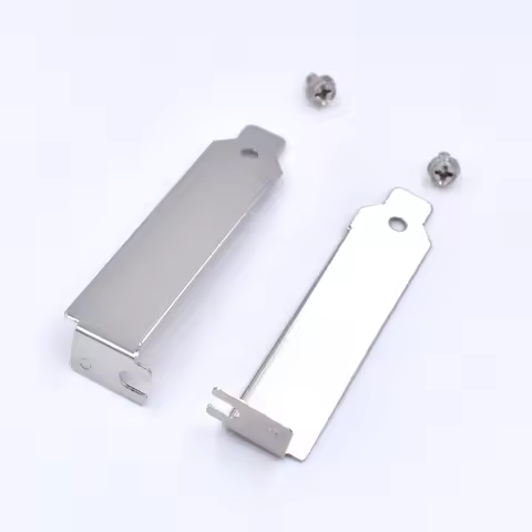 2pcs/lot Low Profile Case ITX SFF Rear Slot PCI Bracket 2U Blank Filler Cover Plate with Screw