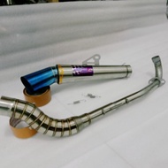 ✴ ✼ Highmount conical pipe AUN 51mm exhaust Muffler open Spec for xrm 125 wave 125 xrm 100 110 115