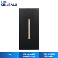 [SABAH ONLY] PANASONIC 570L NR-S621BB-MY SIDE BY SIDE REFRIGERATOR (BLACK STEEL)